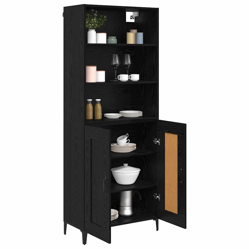 Highboard 2 Pcs Engineered Wood