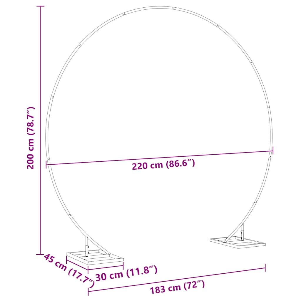 Garden Arches Trellises Arbours & Pergolas Large Wedding Arch Steel Ceremony Bac