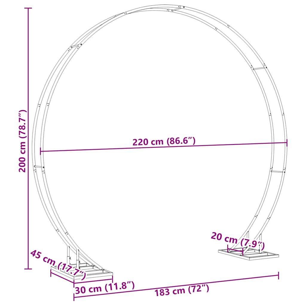 Garden Arches Trellises Arbours & Pergolas Wedding Arch Steel Ceremony Backdrop