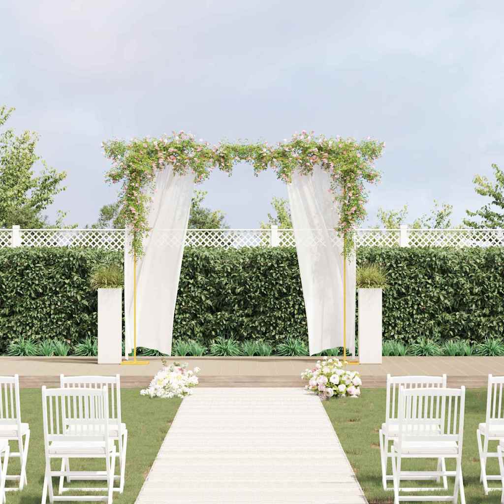 Wedding Arch Gold 338 X 35 X 300 Cm Steel