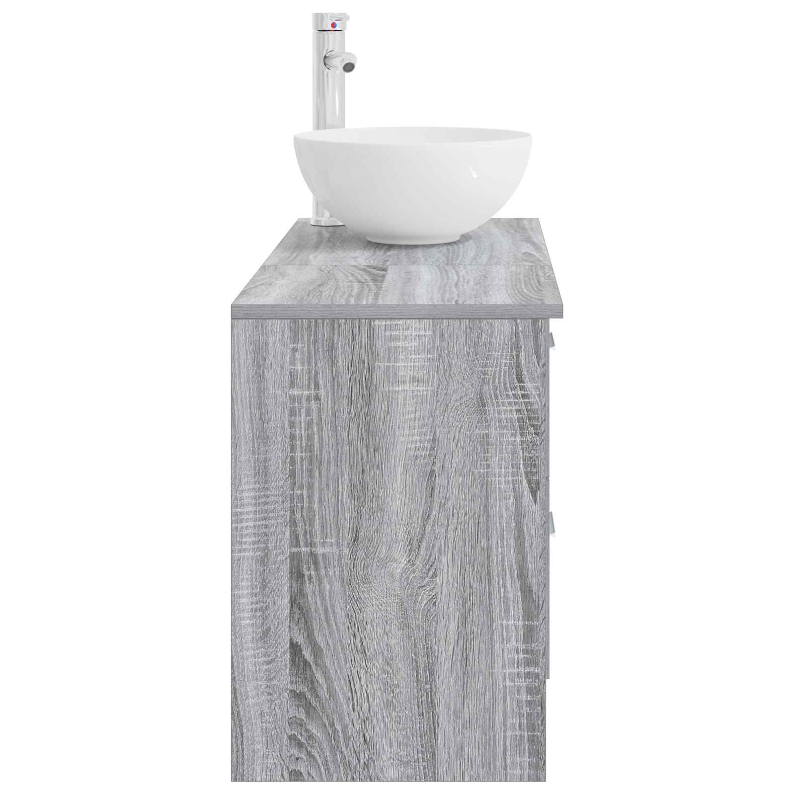 Bathroom Furniture Set 2 Pcs Engineered Wood