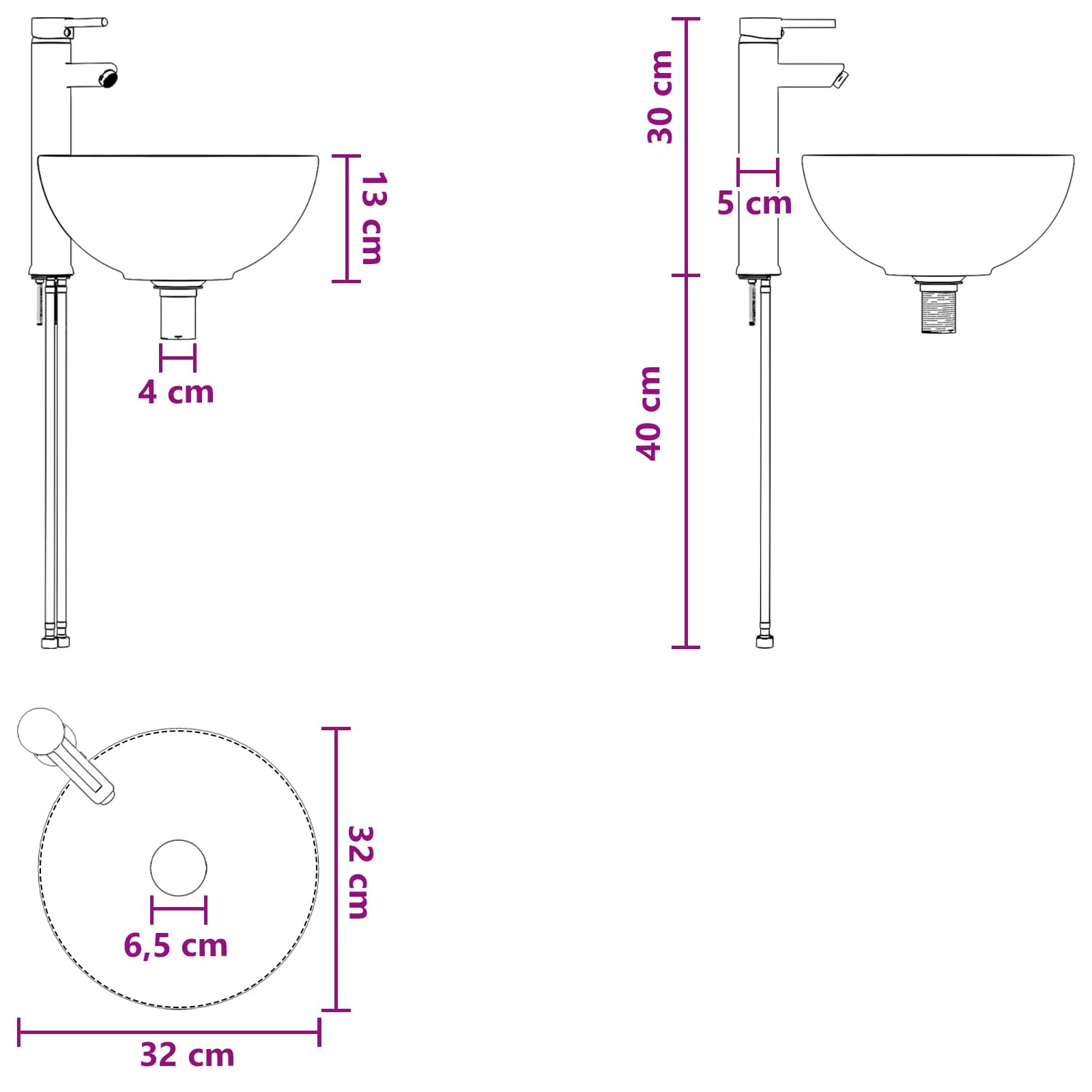 Bathroom Furniture Set 2 Pcs Engineered Wood