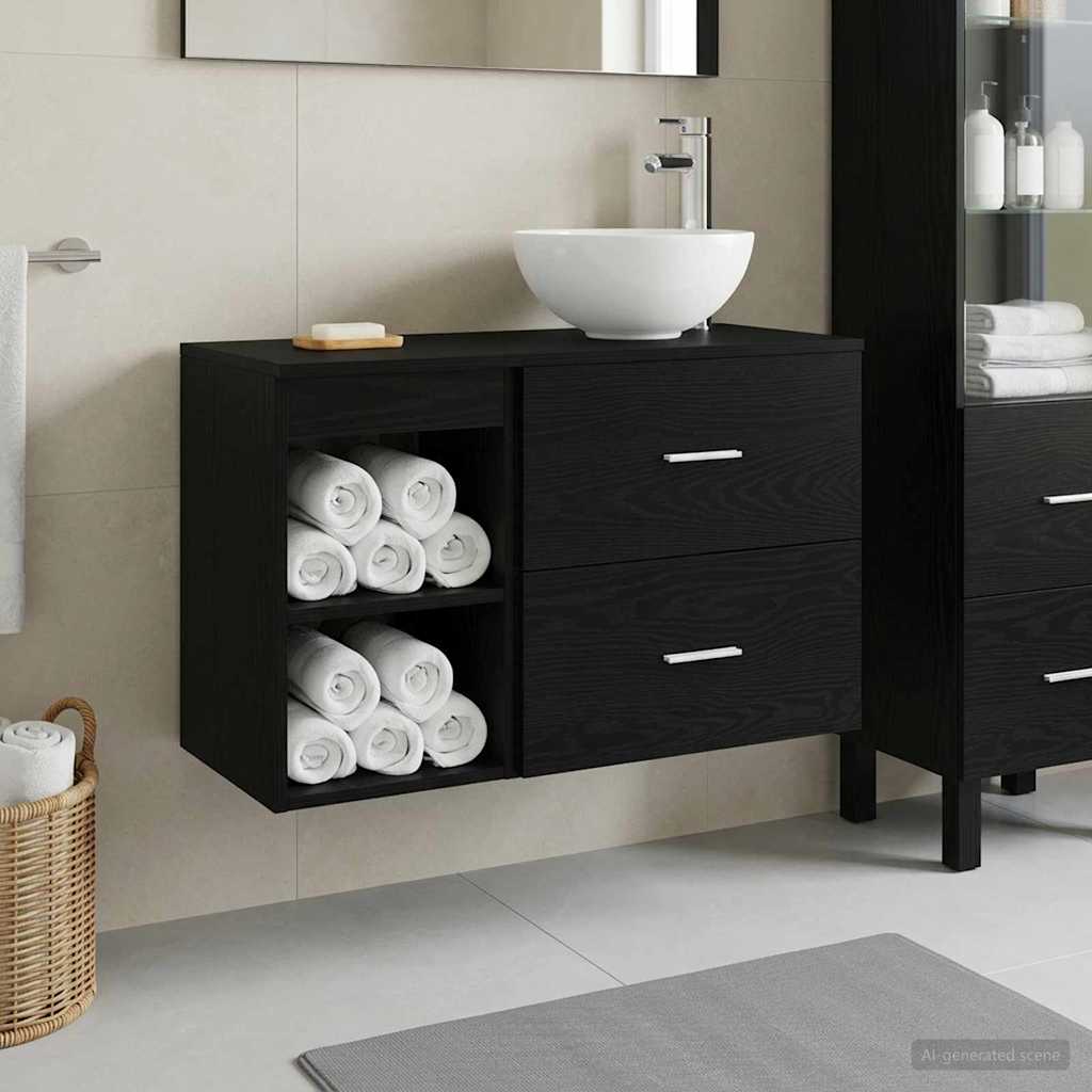 Bathroom Furniture Set 2 Pcs Engineered Wood