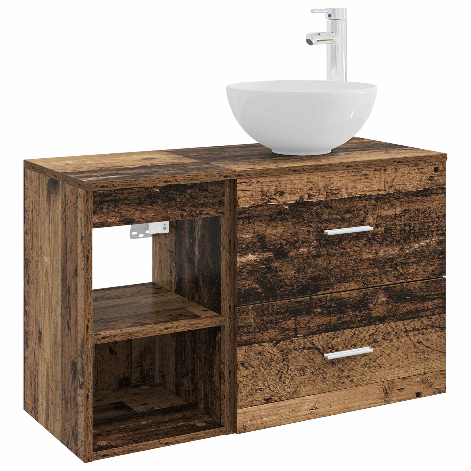 Bathroom Furniture Set 2 Pcs Engineered Wood