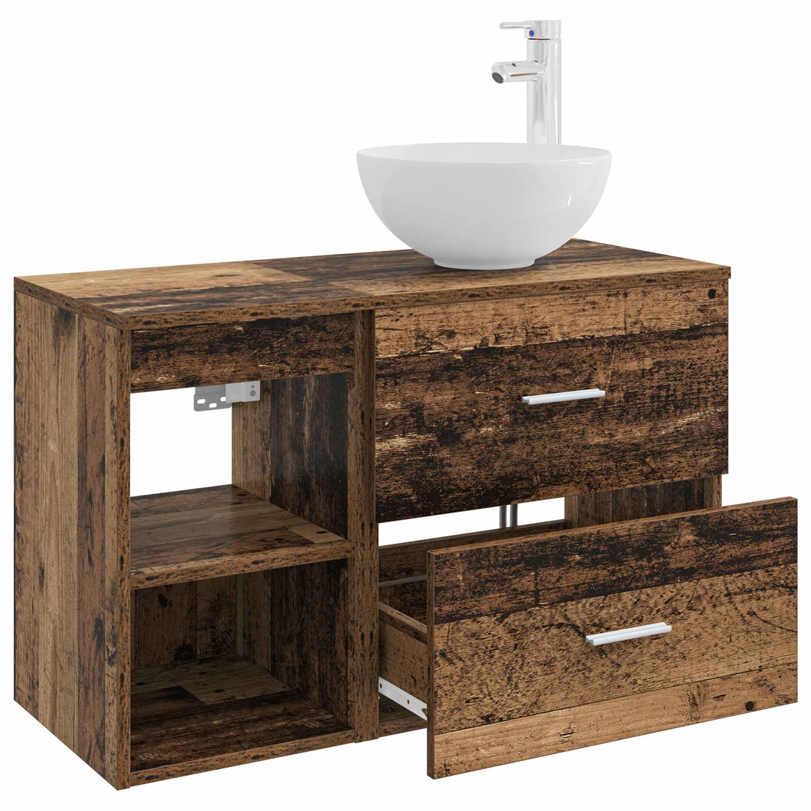 Bathroom Furniture Set 2 Pcs Engineered Wood