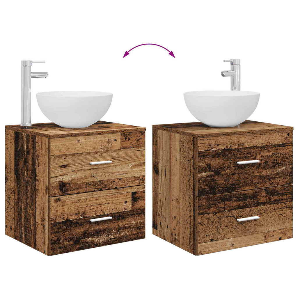 Bathroom Furniture Set 2 Pcs Engineered Wood