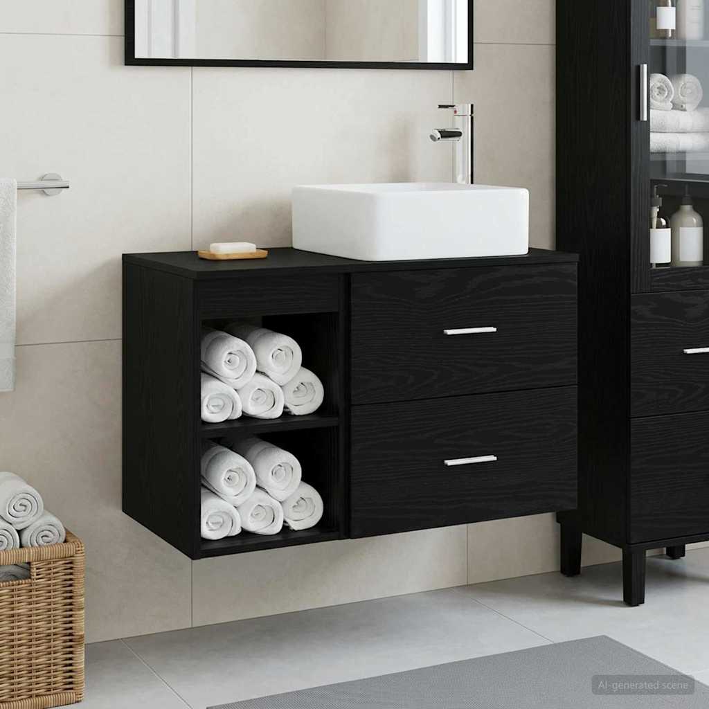 Bathroom Furniture Set 2 Pcs Engineered Wood