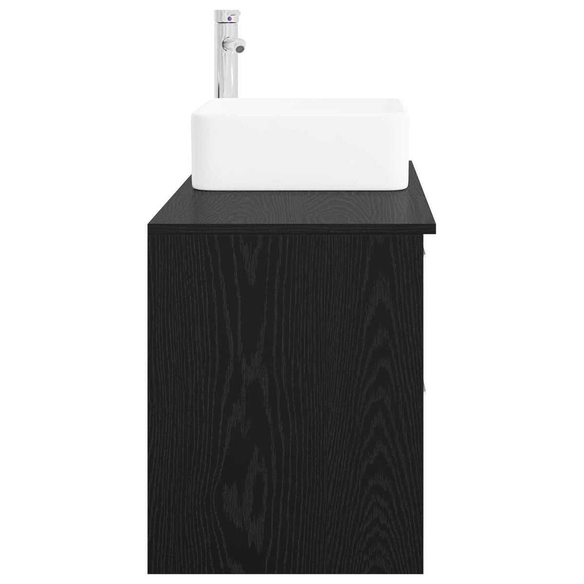 Bathroom Vanity Units Furniture Set 2 Pcs Engineered Wood White Wall Mounted