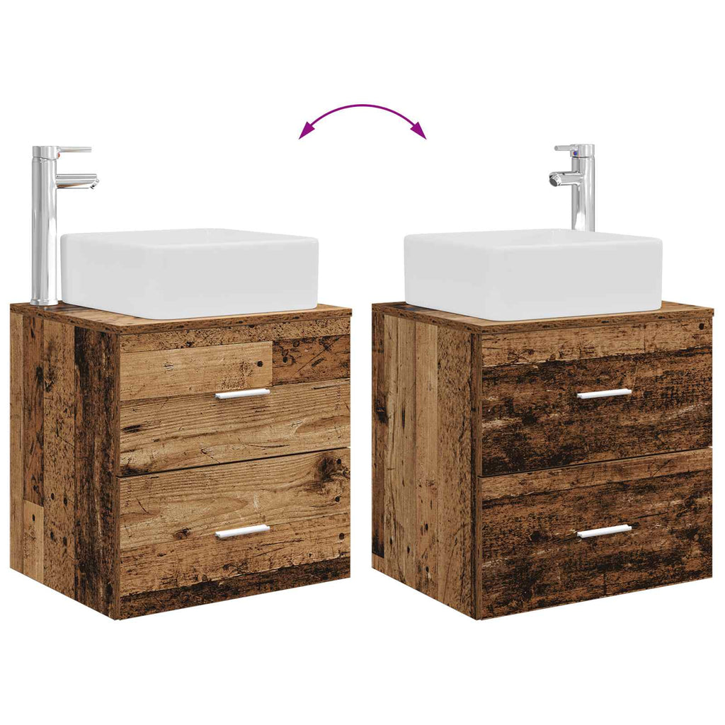 Bathroom Furniture Set 2 Pcs Engineered Wood