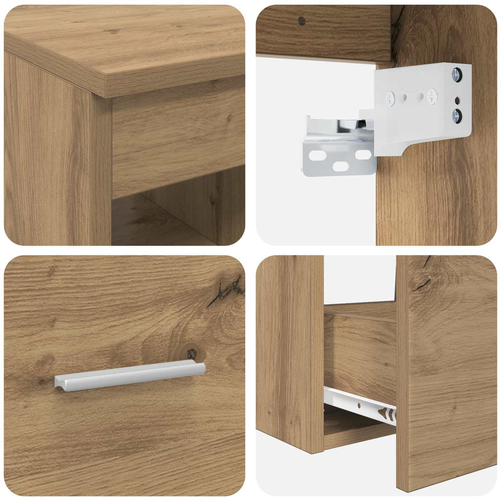 Bathroom Furniture Set 2 Pcs Engineered Wood