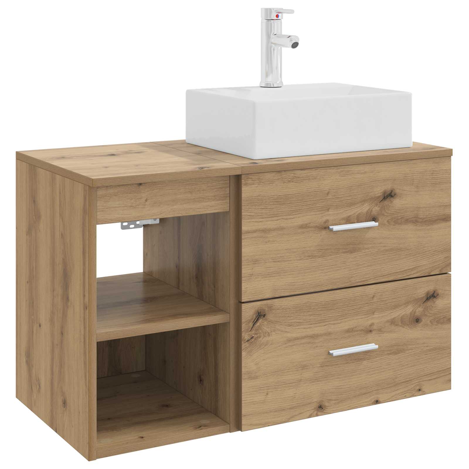 Bathroom Furniture Set 2 Pcs Engineered Wood