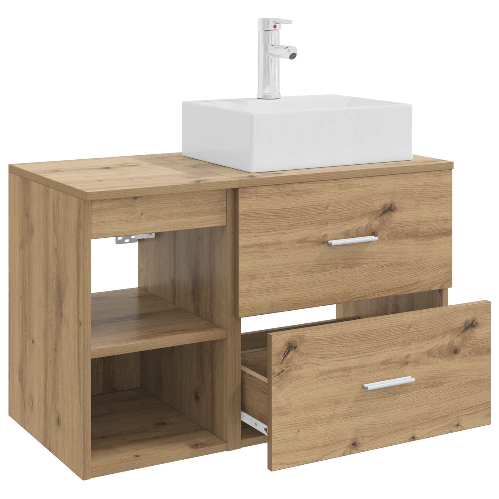 Bathroom Furniture Set 2 Pcs Engineered Wood