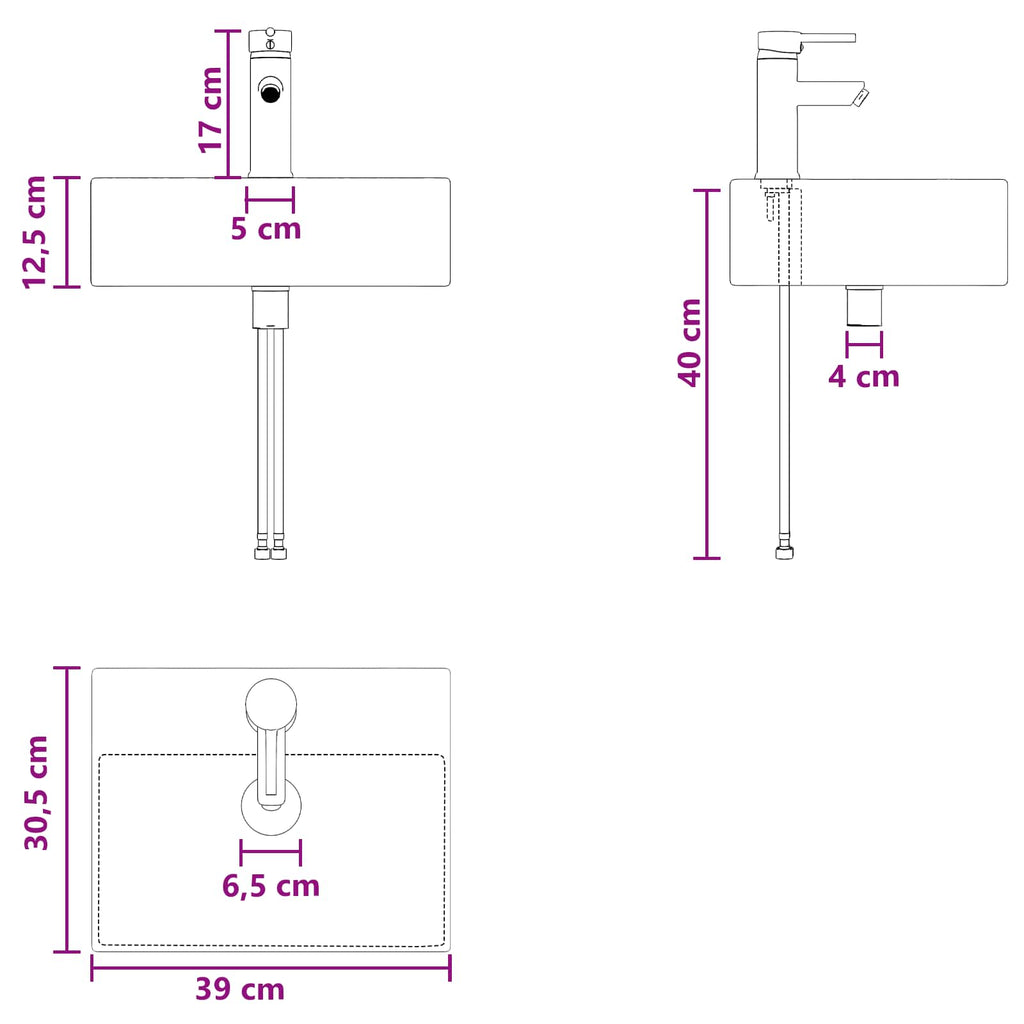 Bathroom Furniture Set 2 Pcs Engineered Wood