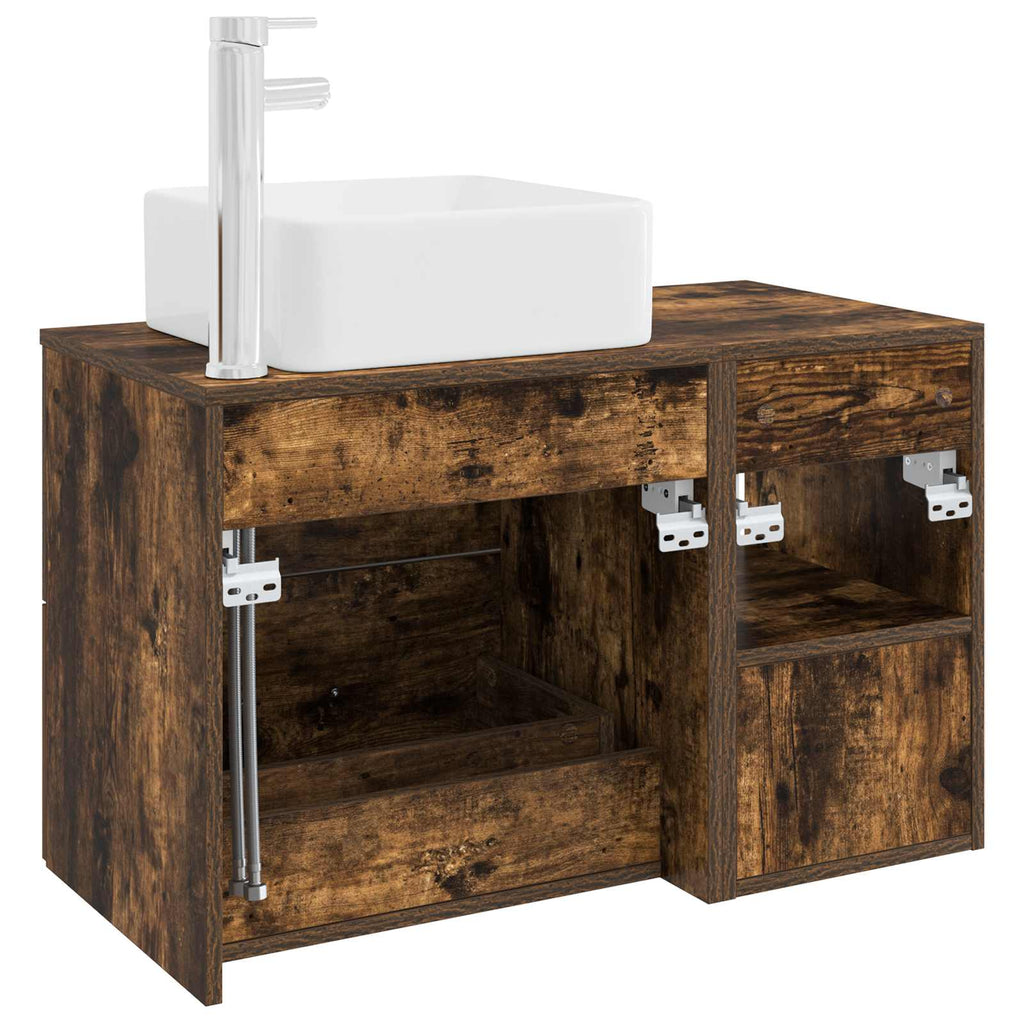 Bathroom Furniture Set 2 Pcs Engineered Wood