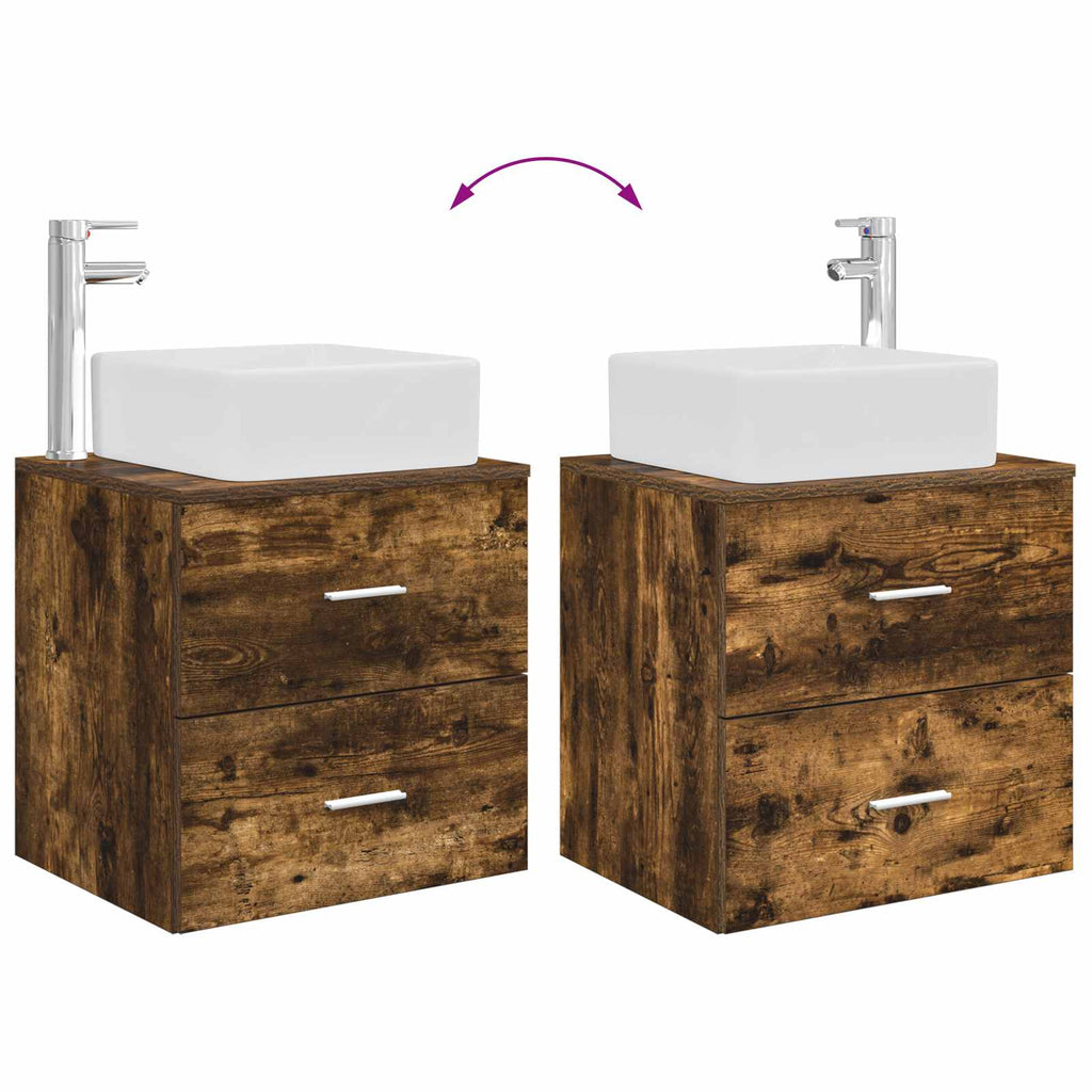 Bathroom Furniture Set 2 Pcs Engineered Wood