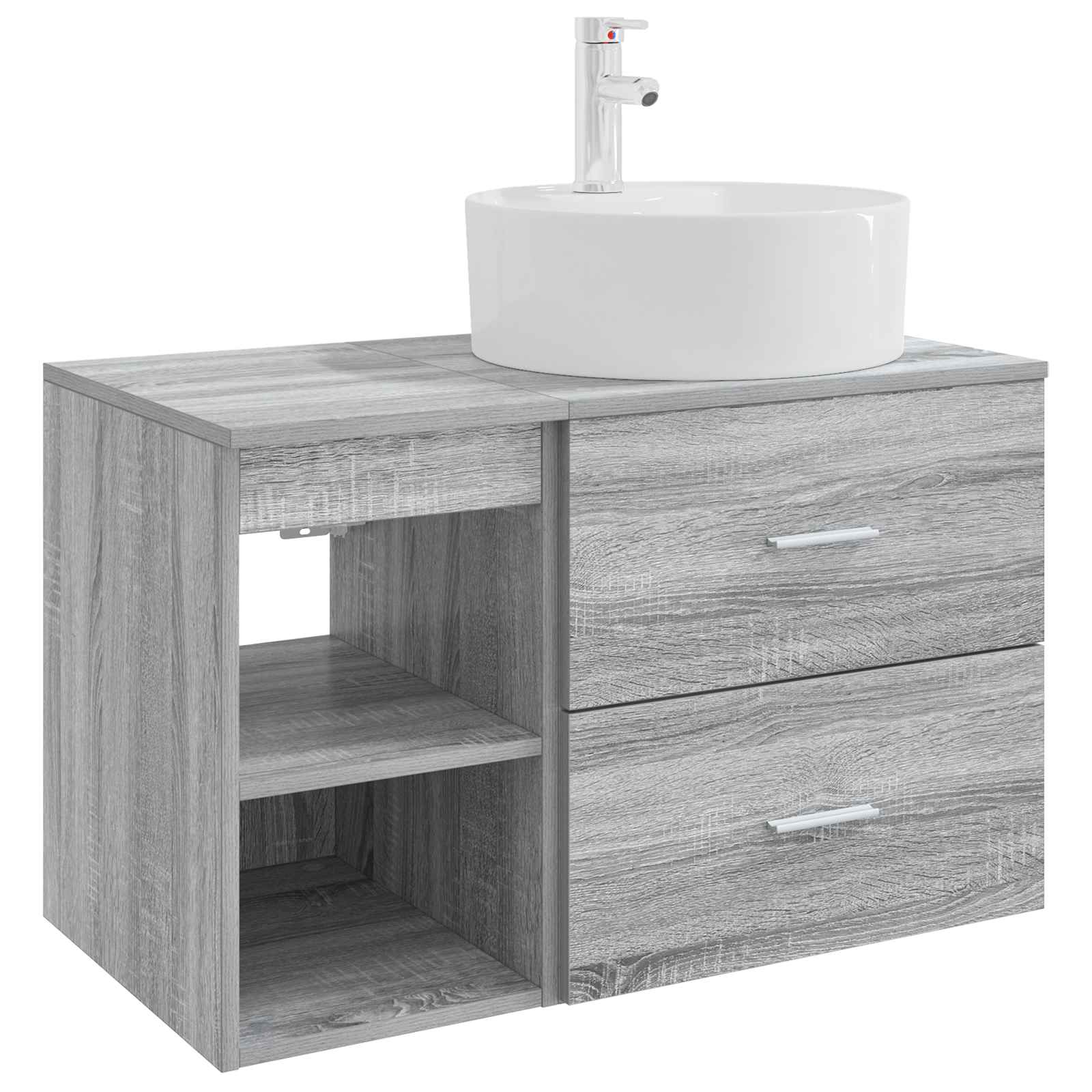 Bathroom Furniture Set 2 Pcs Engineered Wood