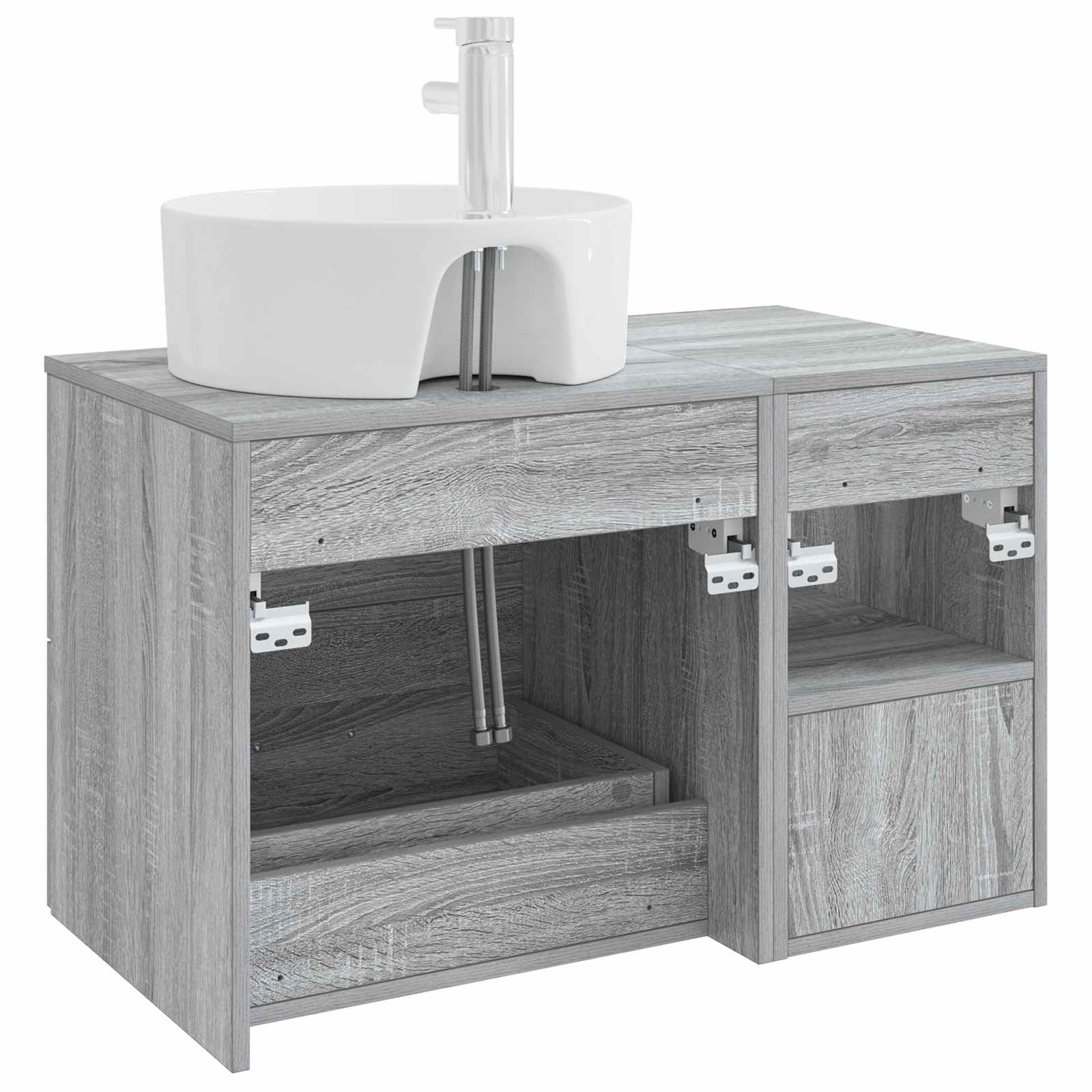 Bathroom Furniture Set 2 Pcs Engineered Wood
