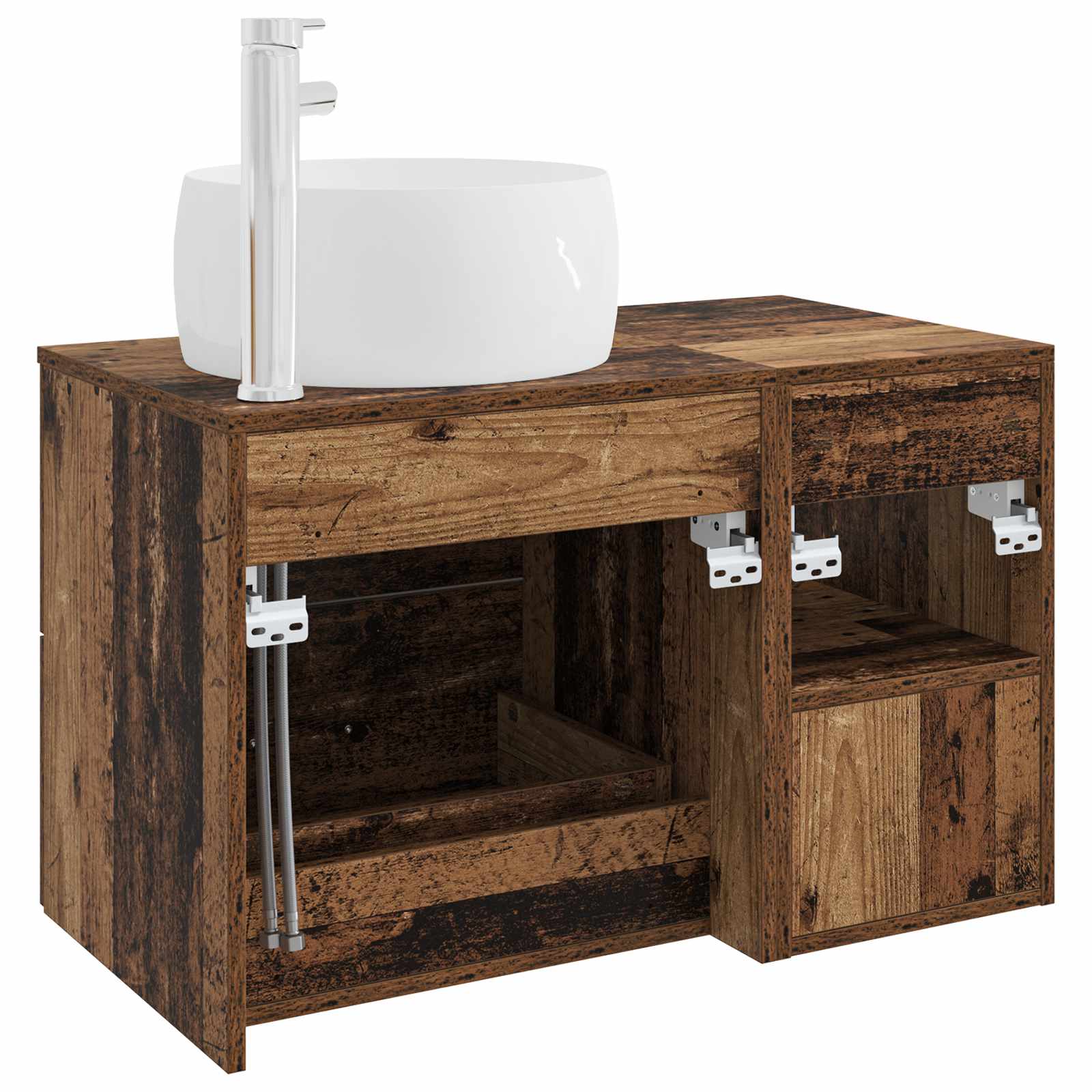 Bathroom Furniture Set 2 Pcs Engineered Wood
