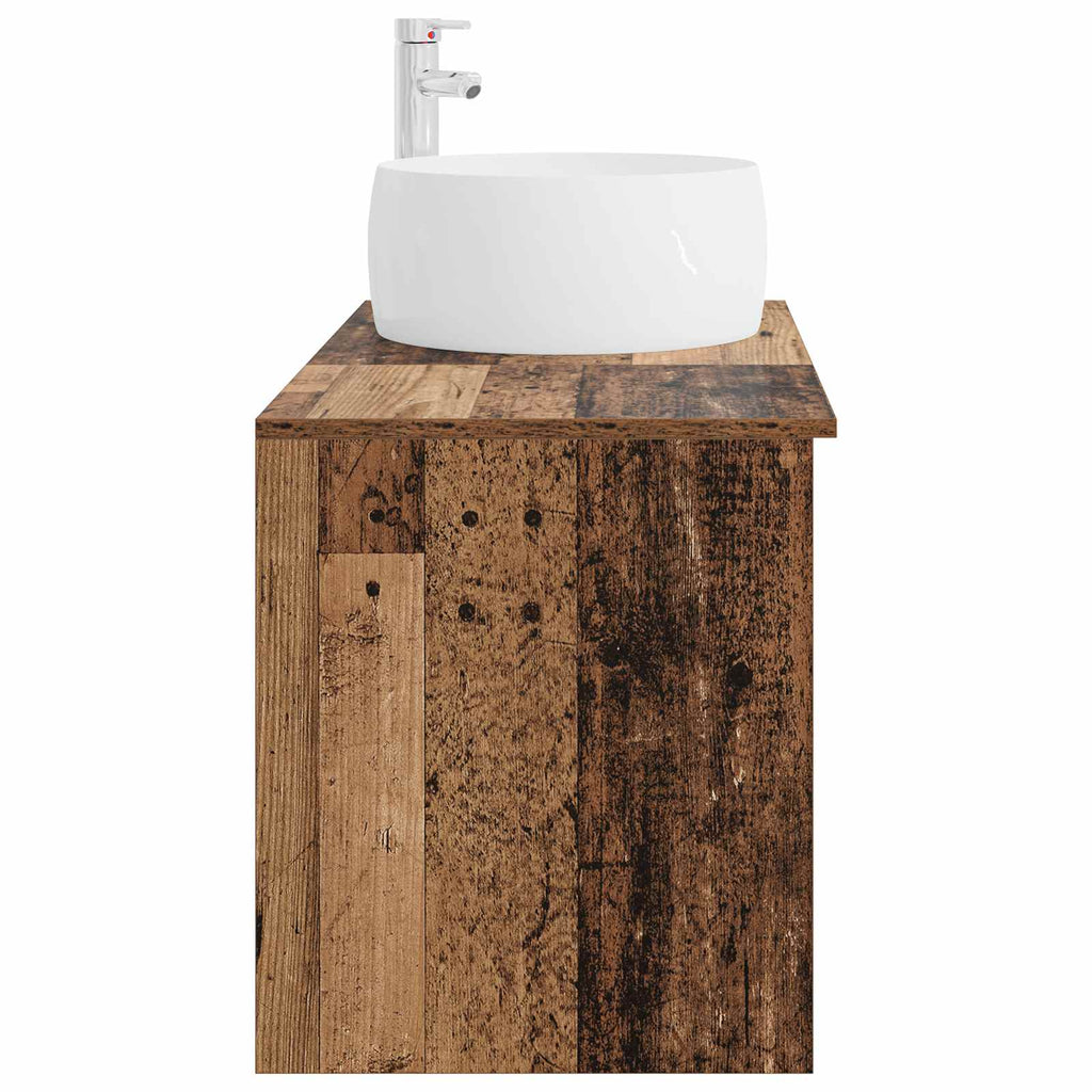 Bathroom Furniture Set 2 Pcs Engineered Wood