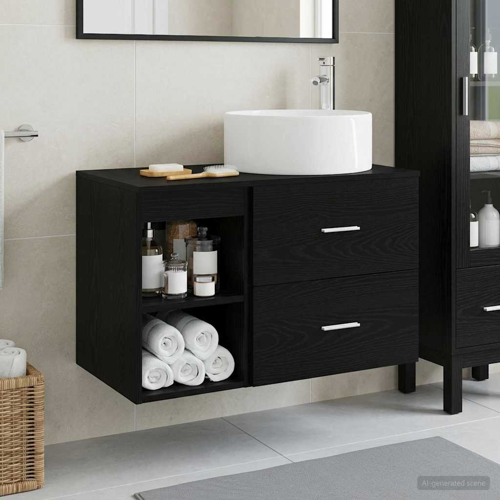 Bathroom Furniture Set 2 Pcs Engineered Wood