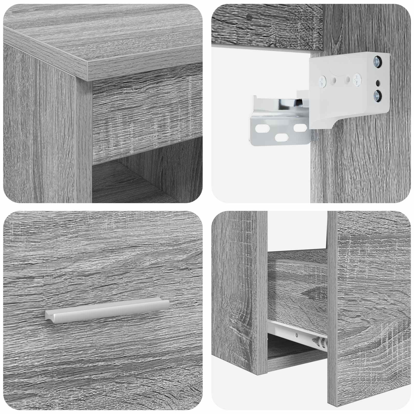 Bathroom Furniture Set 2 Pcs Engineered Wood