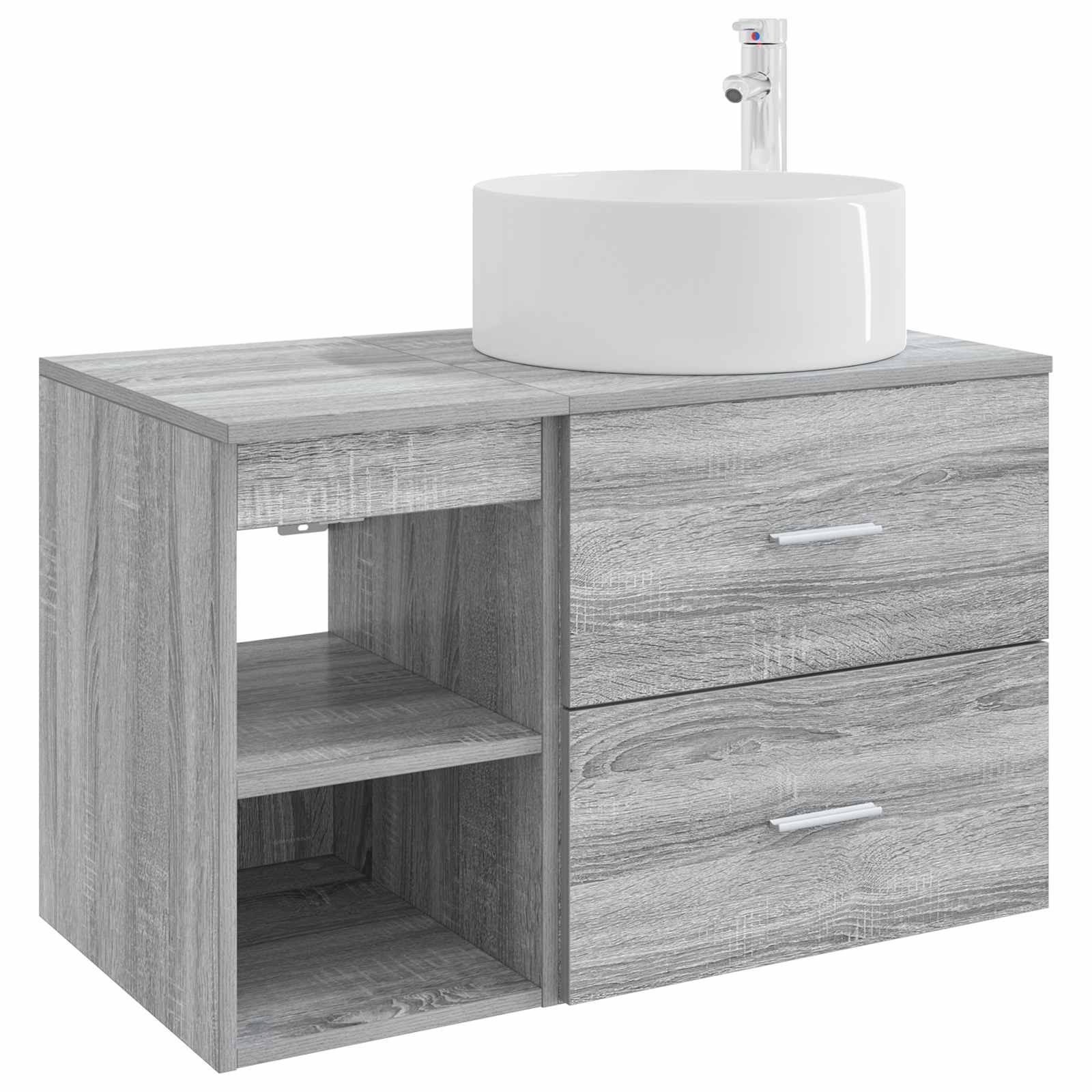 Bathroom Furniture Set 2 Pcs Engineered Wood