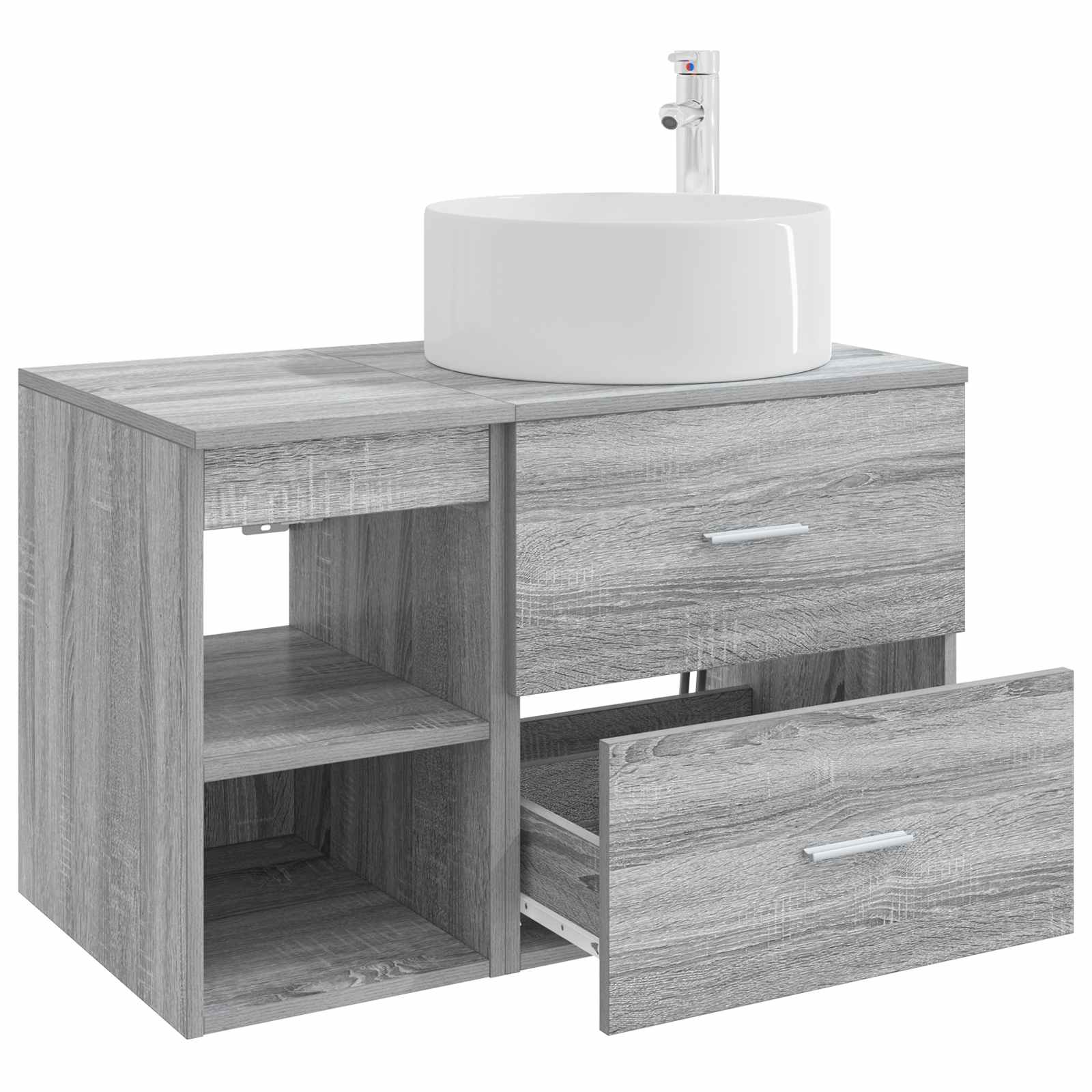 Bathroom Furniture Set 2 Pcs Engineered Wood