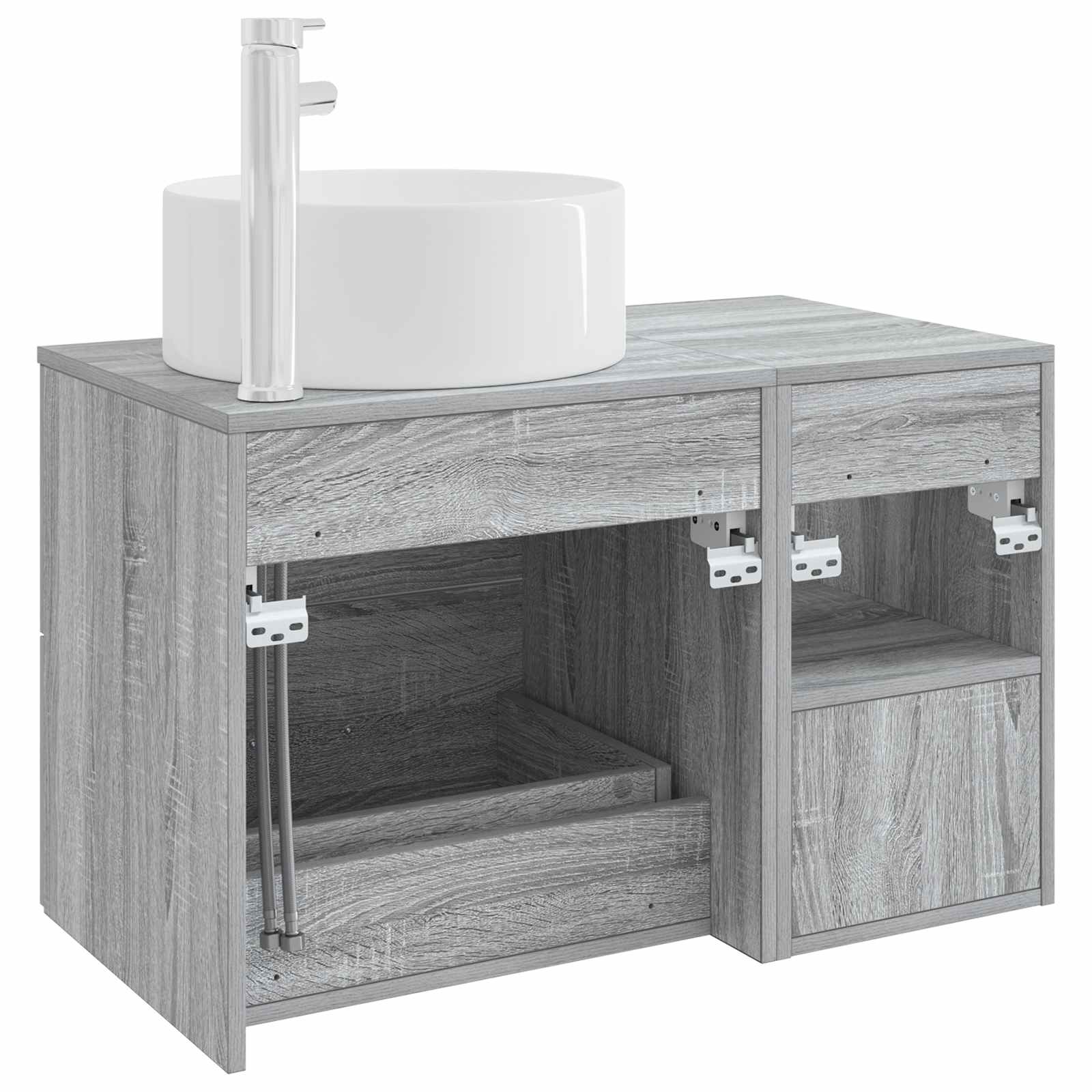 Bathroom Furniture Set 2 Pcs Engineered Wood