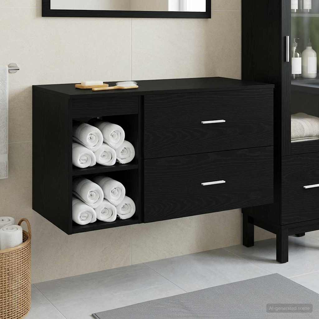 Bathroom Furniture Set 2 Pcs Engineered Wood