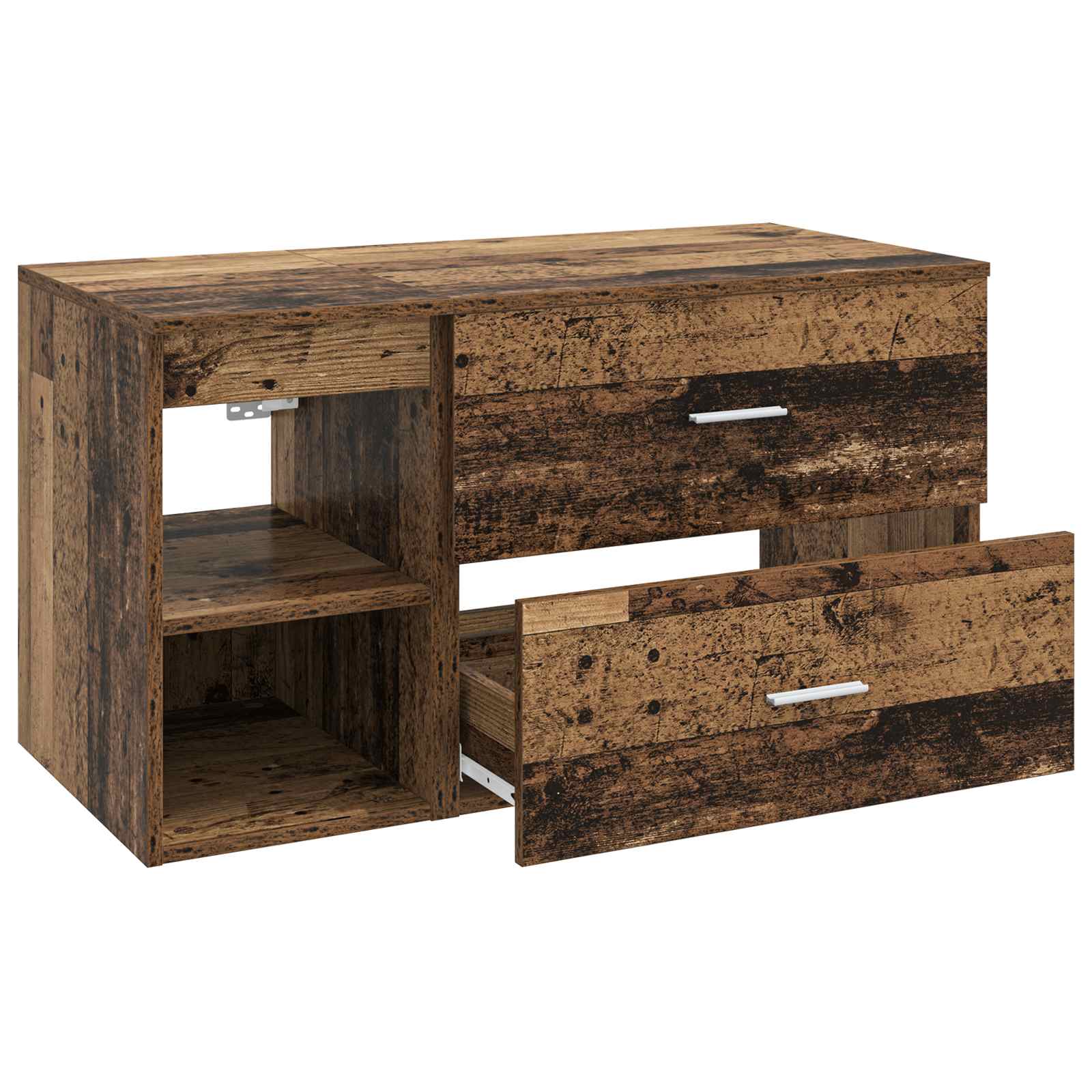 Bathroom Furniture Set 2 Pcs Engineered Wood