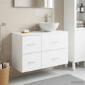 Bathroom Furniture Set 2 Pcs Engineered Wood