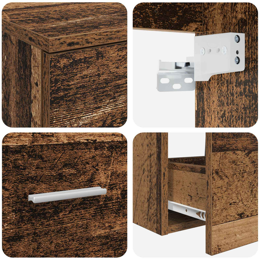 Bathroom Furniture Set 2 Pcs Engineered Wood