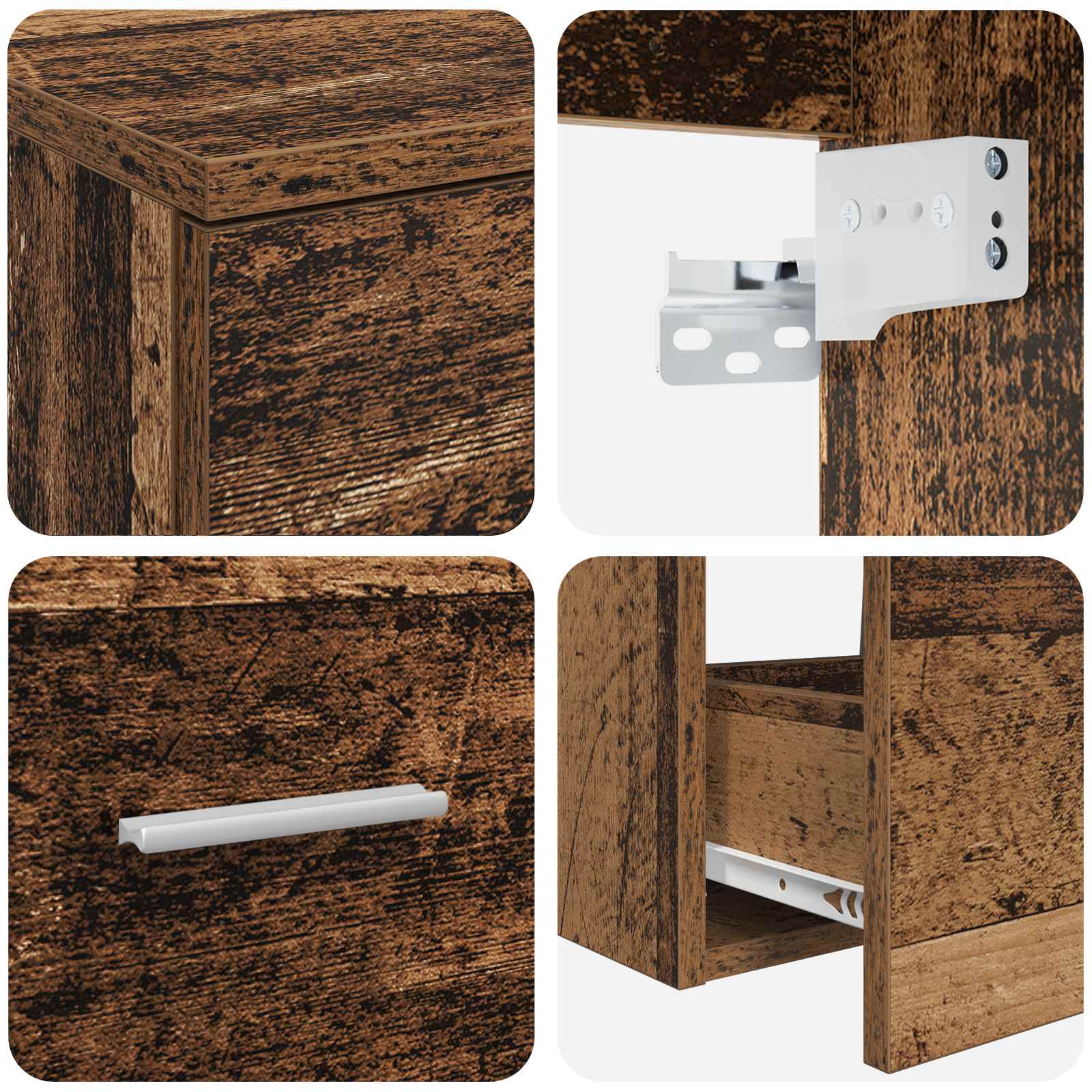 Bathroom Furniture Set 2 Pcs Engineered Wood