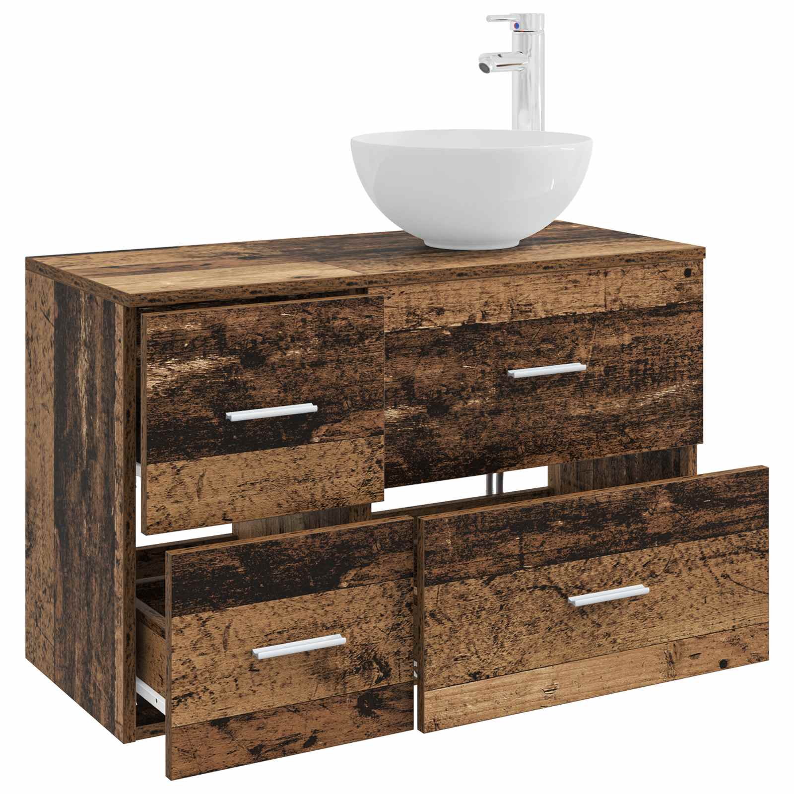 Bathroom Furniture Set 2 Pcs Engineered Wood