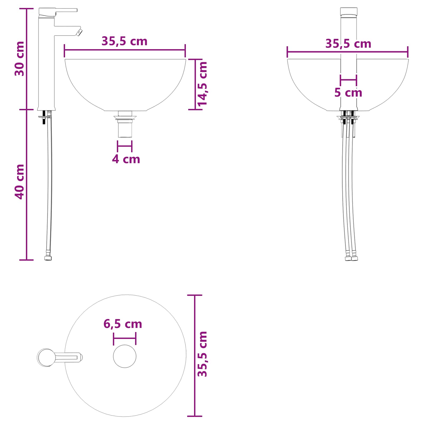 Bathroom Furniture Set 2 Pcs Engineered Wood