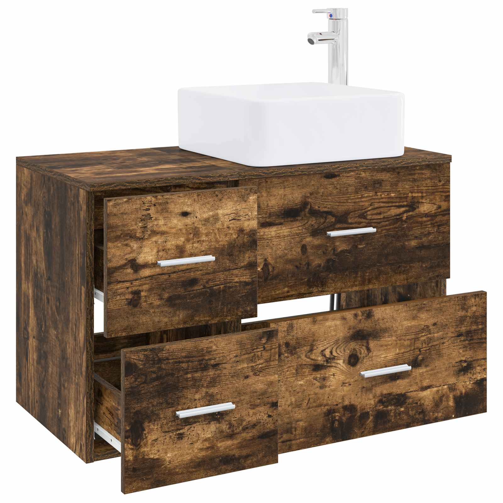Bathroom Furniture Set 2 Pcs Engineered Wood