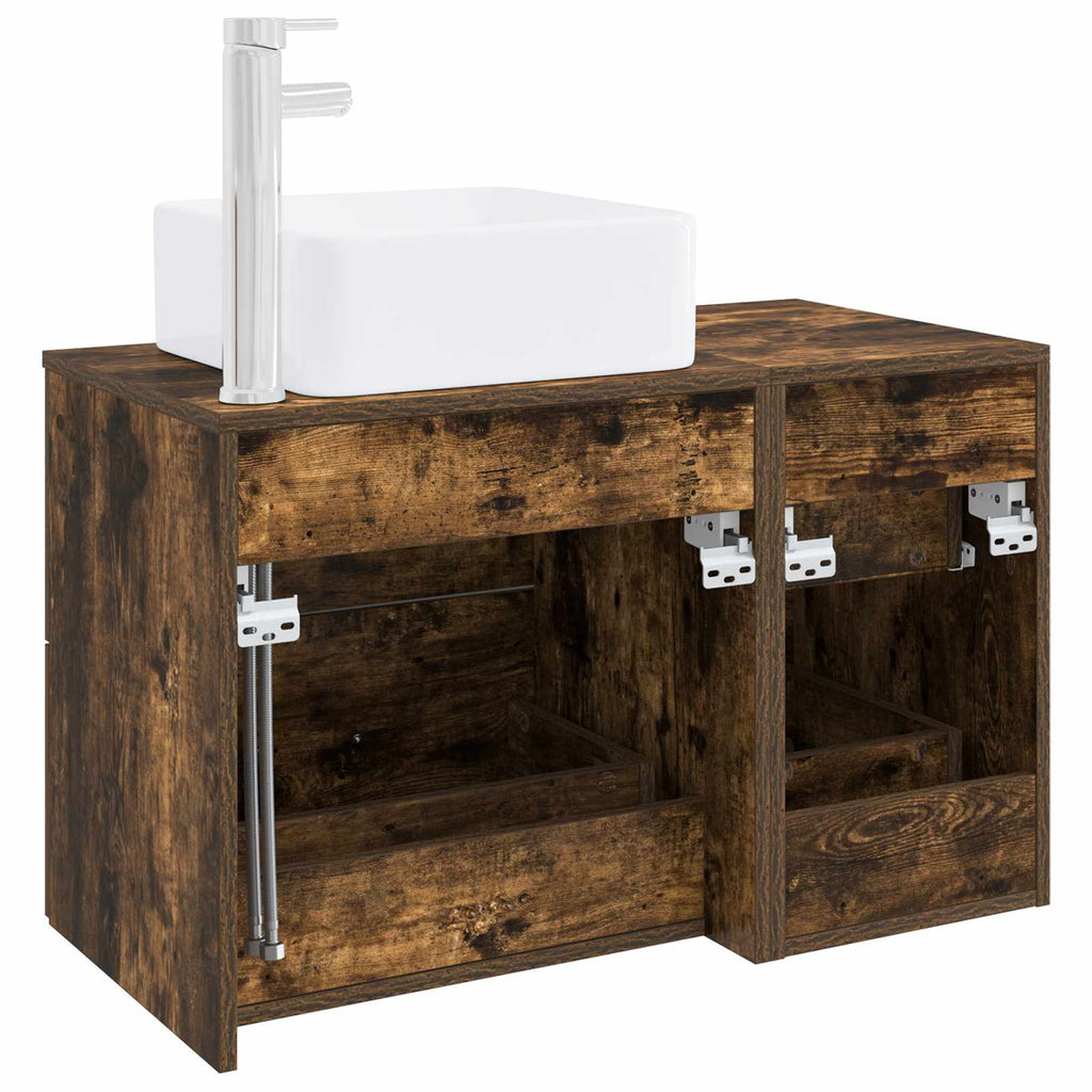 Bathroom Furniture Set 2 Pcs Engineered Wood