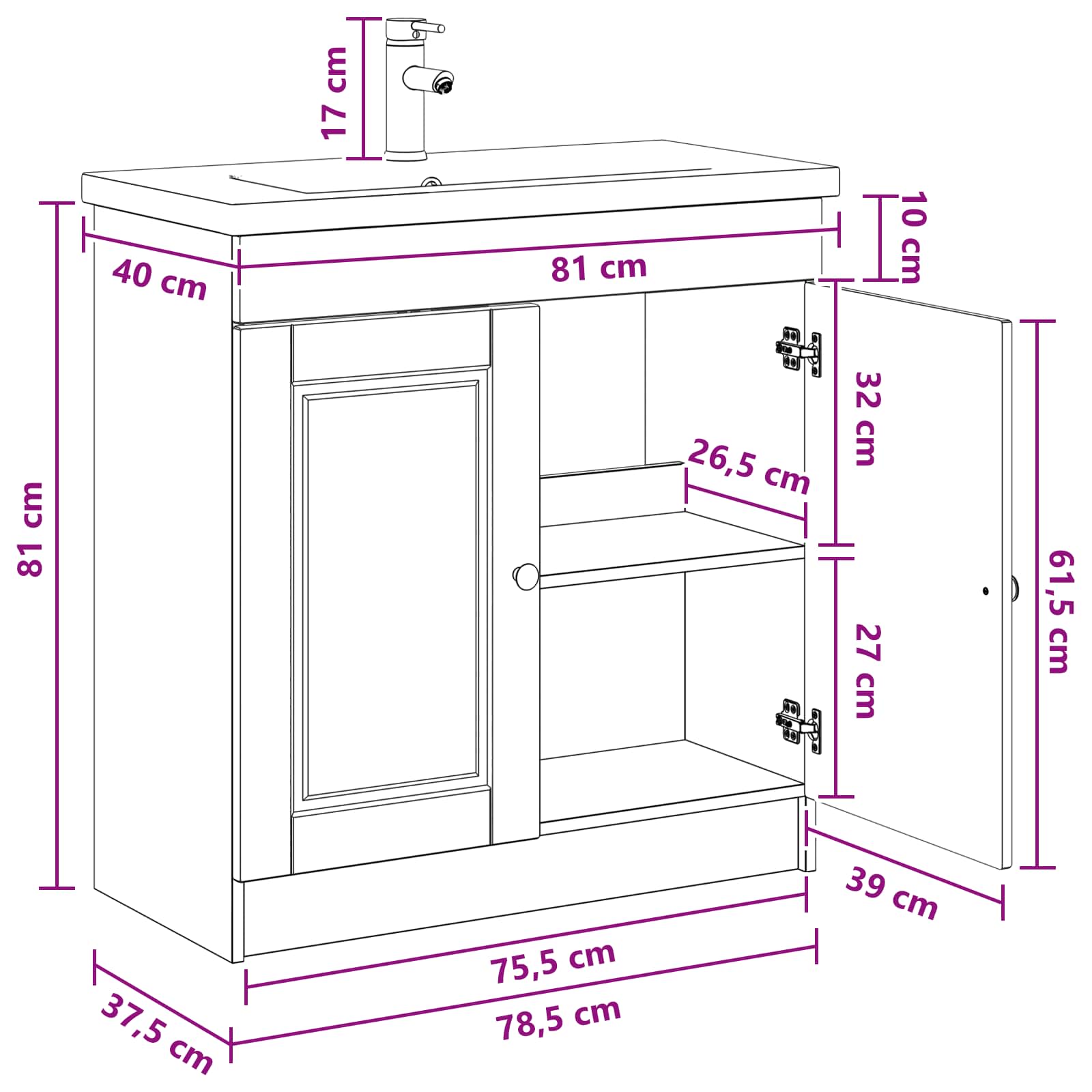 Bathroom Furniture Set