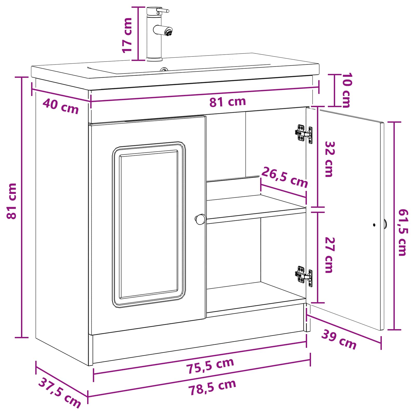 Bathroom Furniture Set