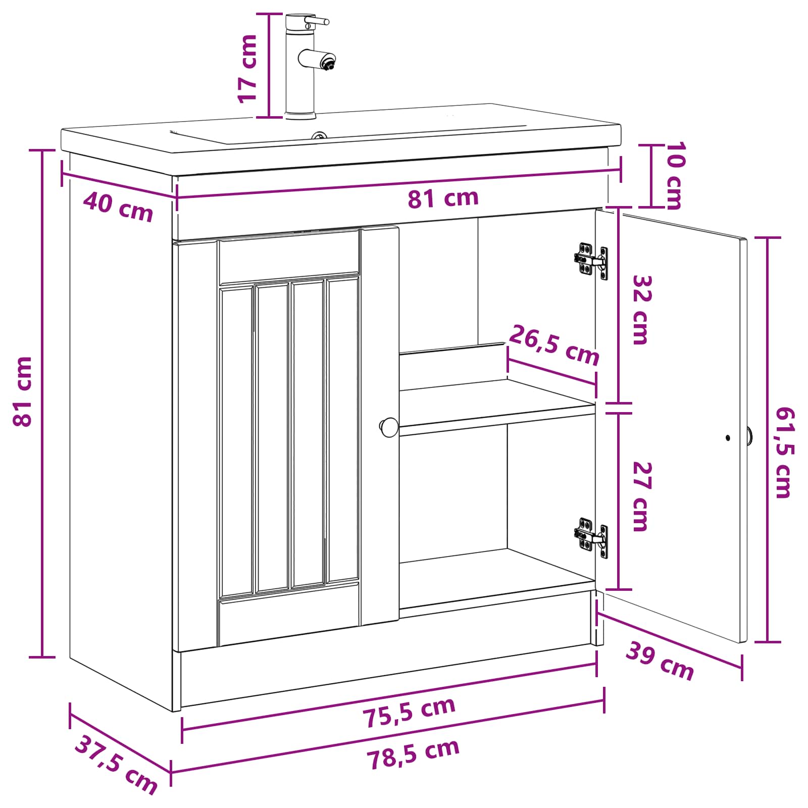 Bathroom Furniture Set
