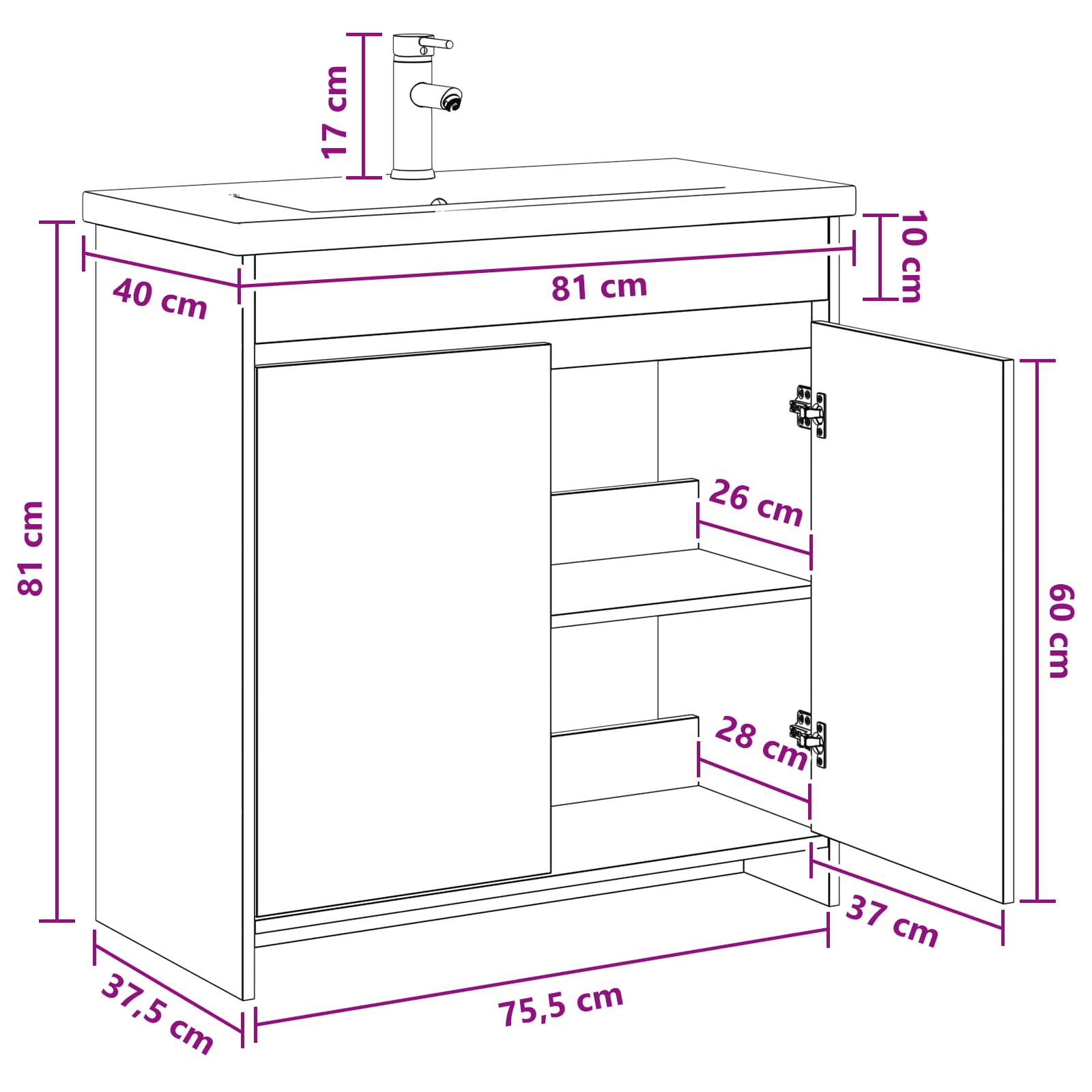 Bathroom Furniture Set