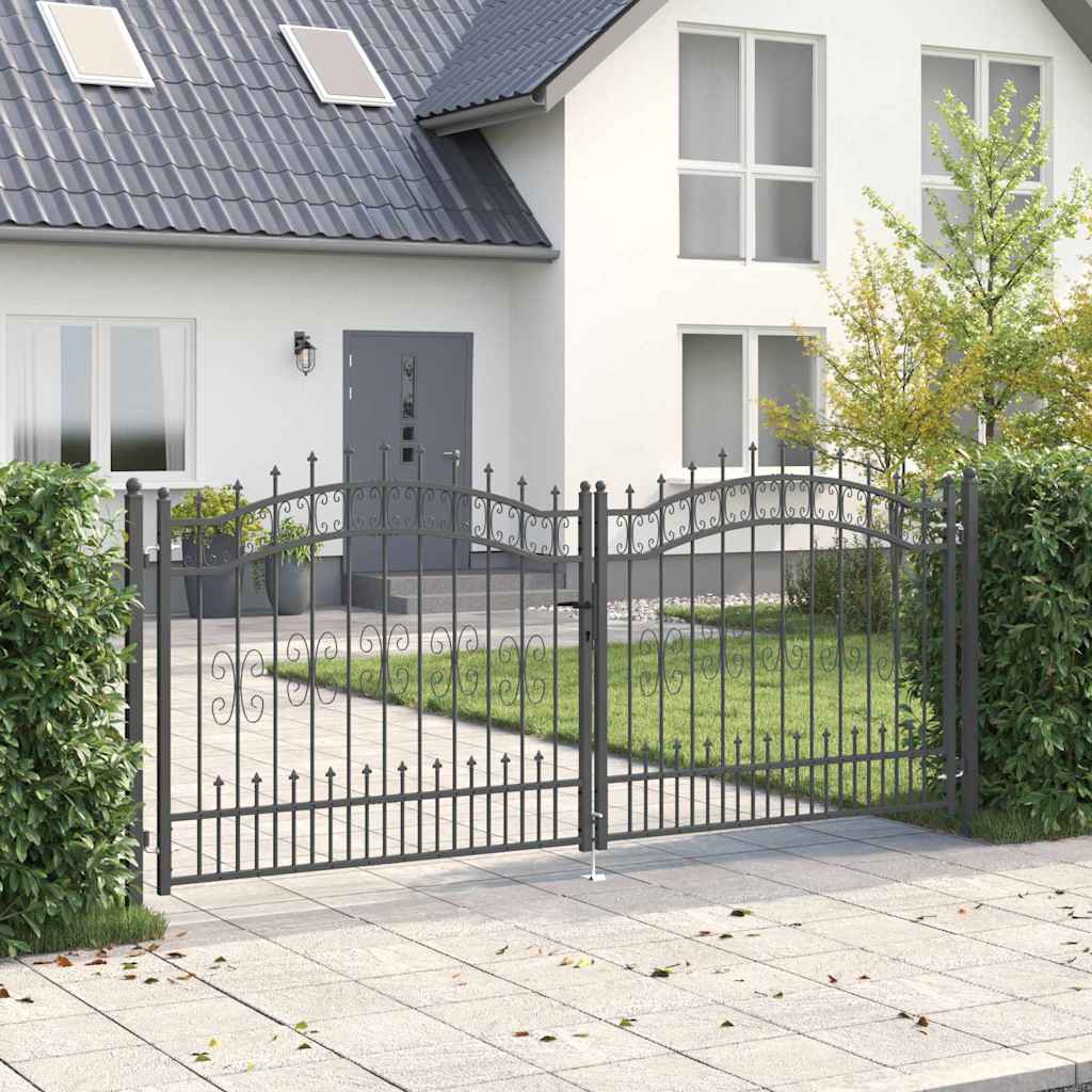 Fence Gate Kampen With Spear Top Steel