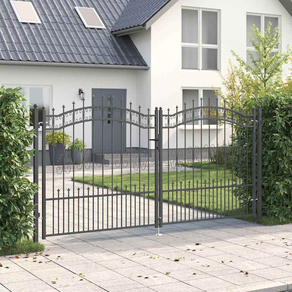 Fence Gate Kampen With Spear Top Steel