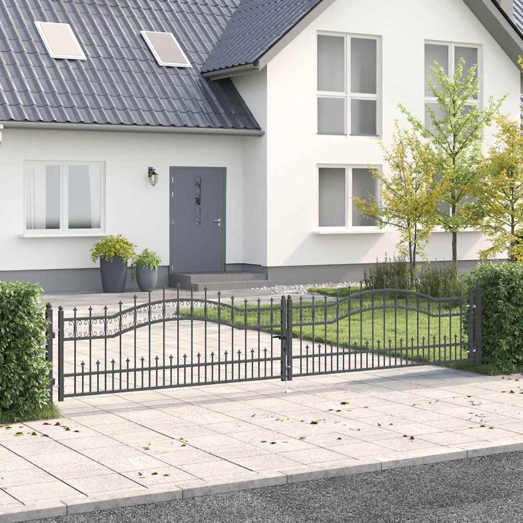 Fence Gate Kampen With Spear Top Steel