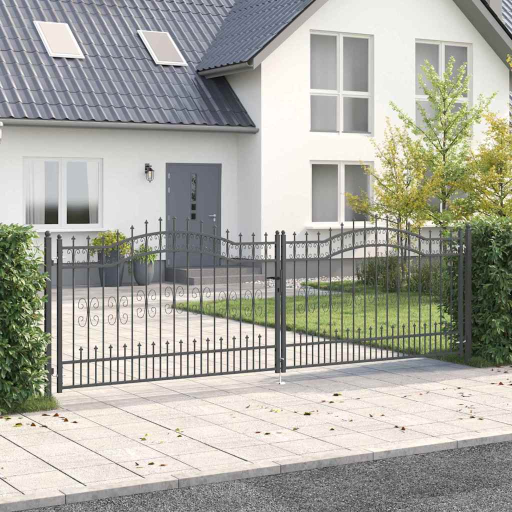 Fence Gate Kampen With Spear Top Steel