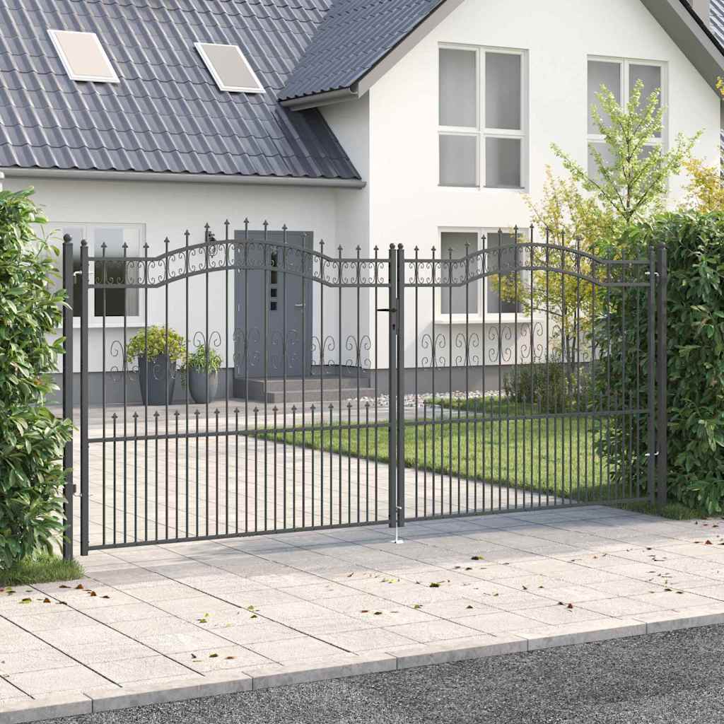 Fence Gate Kampen With Spear Top Steel