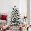 60 Piece Christmas Ball Set With Peak And 150 Leds Rose Gold