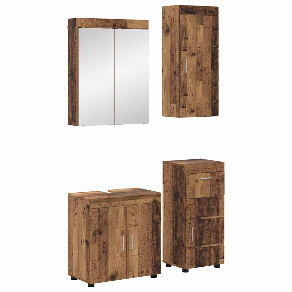 Bathroom Furniture Set Tulum 4 Pcs
