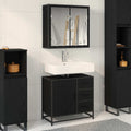 2 Piece Bathroom Furniture Set Engineered Wood