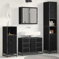 3 Piece Bathroom Furniture Set Engineered Wood